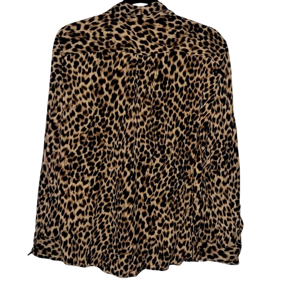 Zara Leopard Print Button Down Shirt - Picture 6 of 15